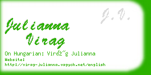 julianna virag business card